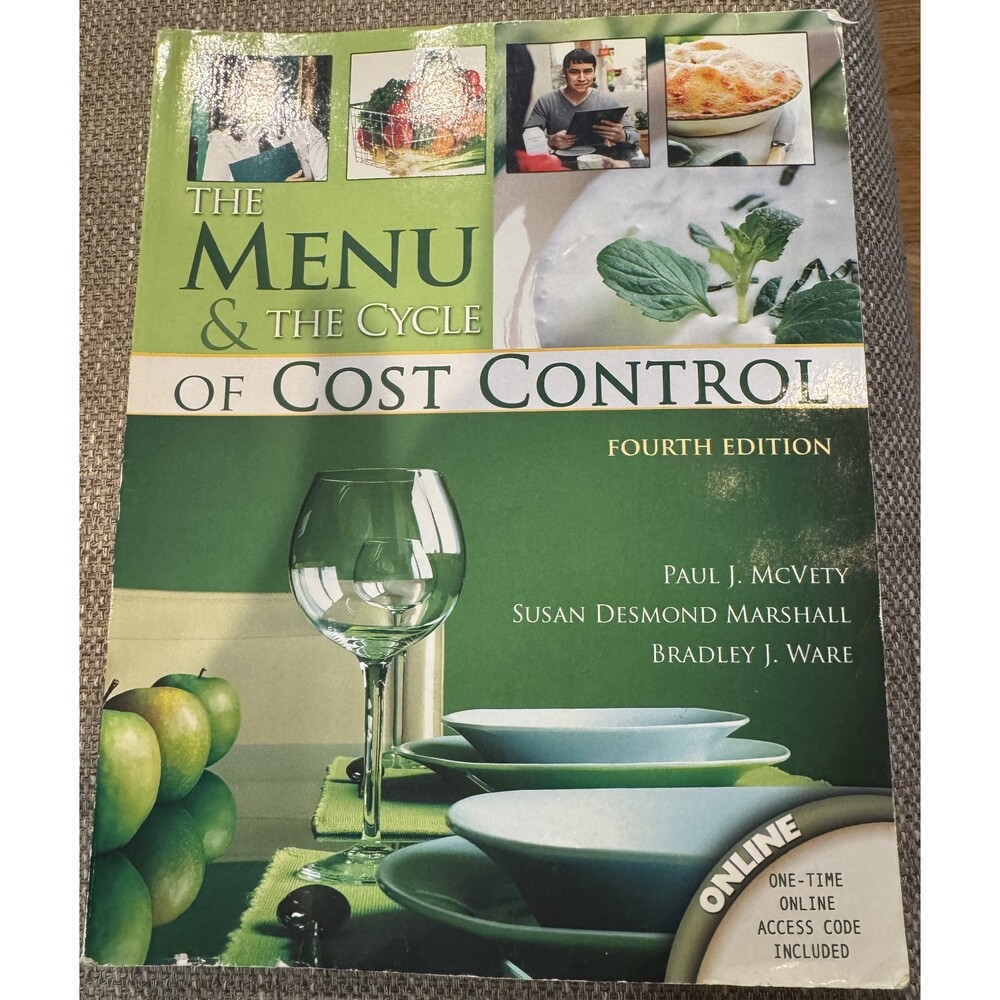 The Menu & The Cycle Of Cost Control Paul Mcvety Book